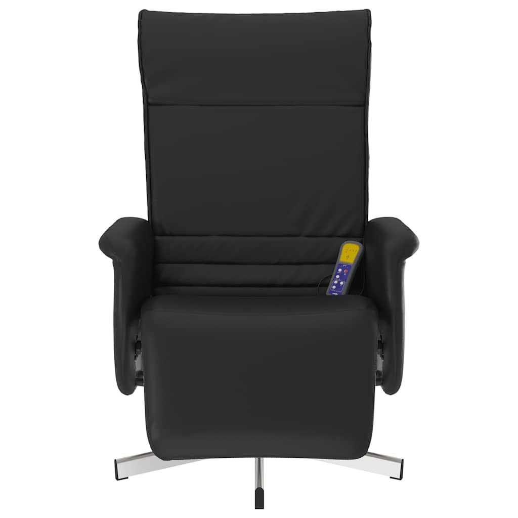 Fauteuil de bureau inclinable noir vu de face