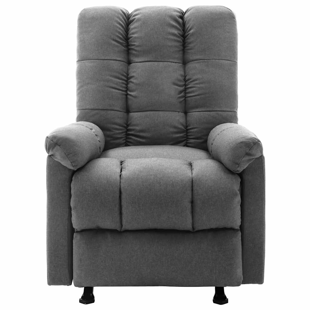 Fauteuil de massage gris clair vu de face