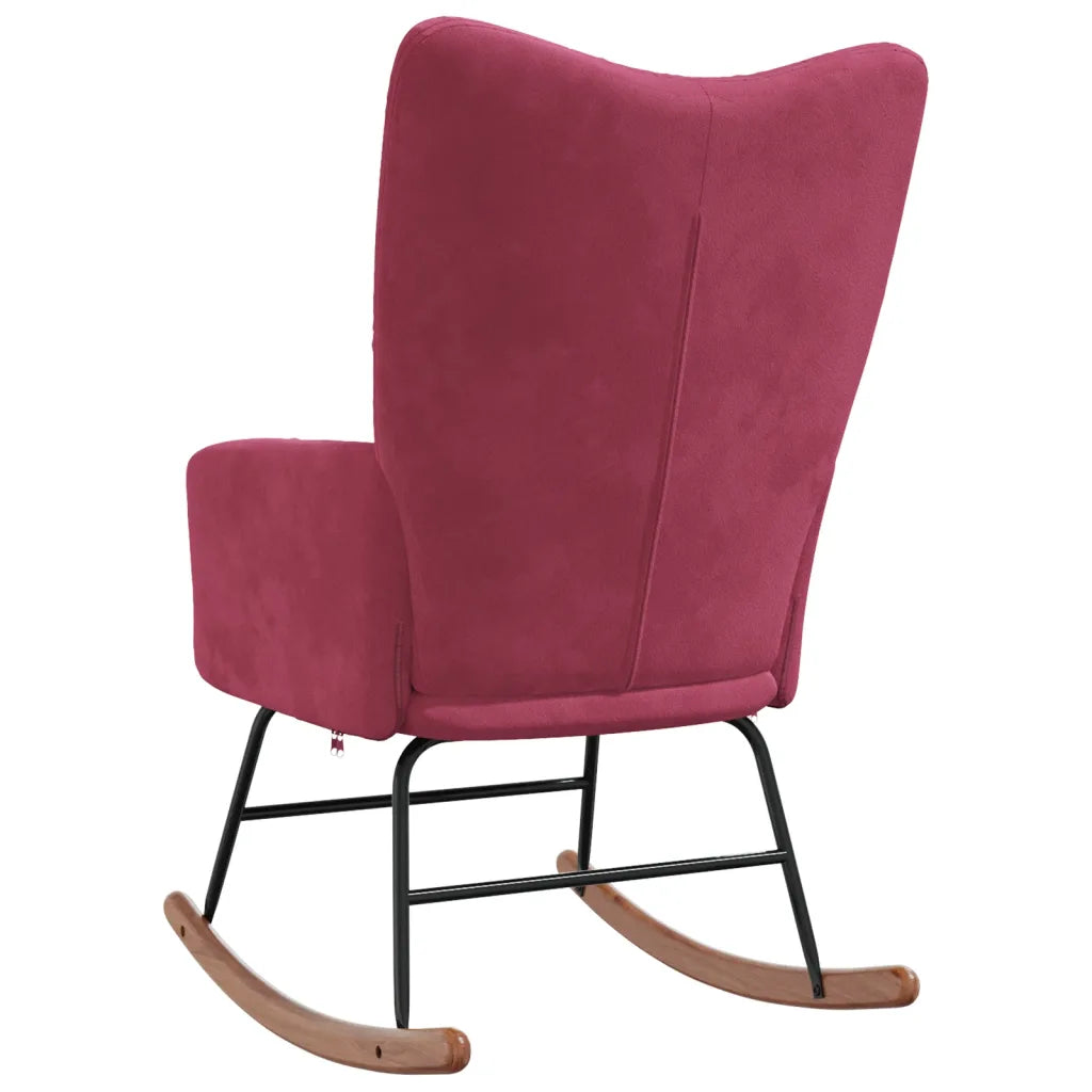 Un Fauteuil Design couleur rouge vin, parfait pour l'Allaitement.