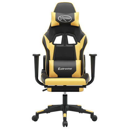 Vue de profil du fauteuil gamer avec dossier inclinable.