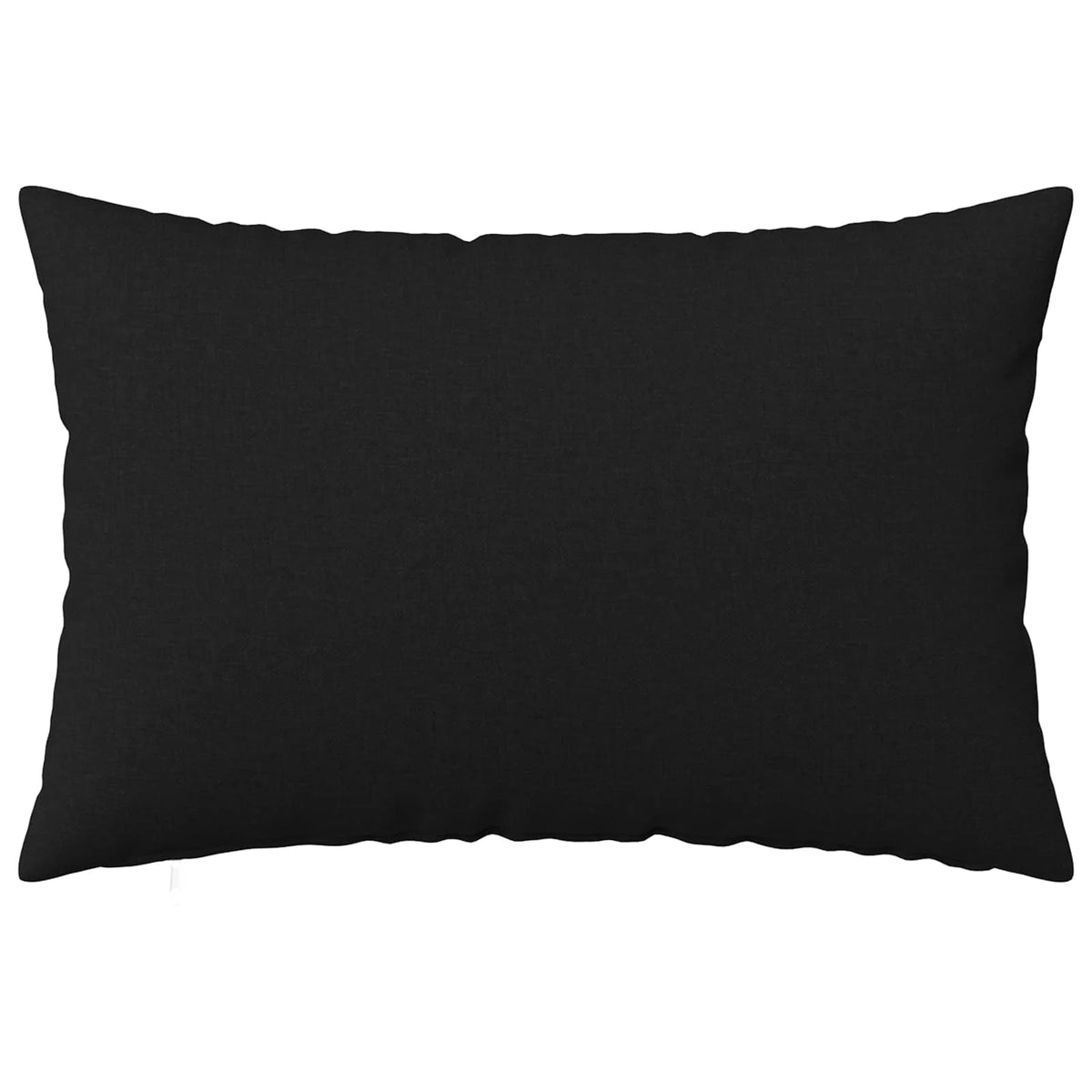 Housse de Coussin 30x50 noir : tissu 100 % polyester