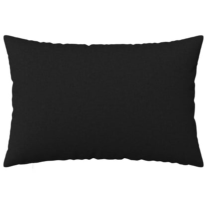 Housse de Coussin 30x50 noir : tissu 100 % polyester