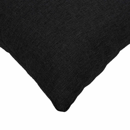 Housse de Coussin 30x50 noir : coussin intérieur non inclus