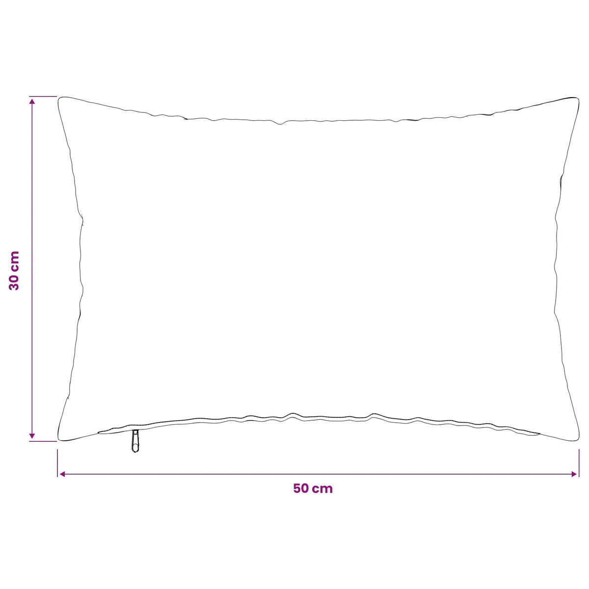 Housse de Coussin 30x50 noir : textile pour le coin détente