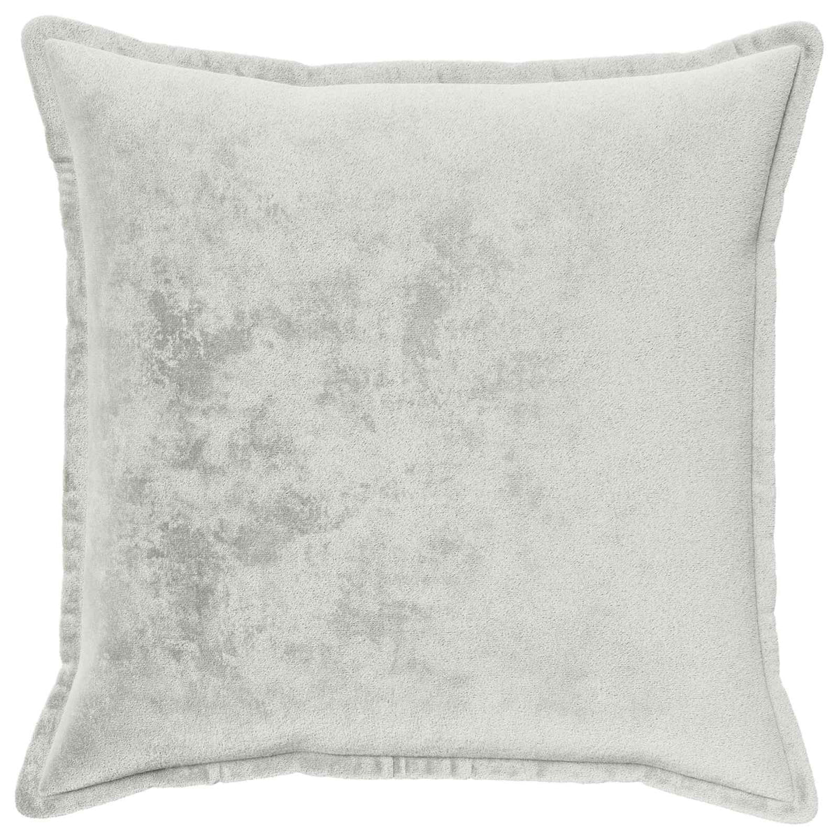 Face d’une housse gris clair en flanelle, garnissage de présentation non inclus.