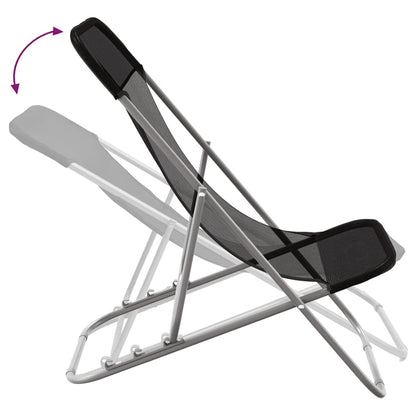 Illustration des positions du dossier de la chaise de plage