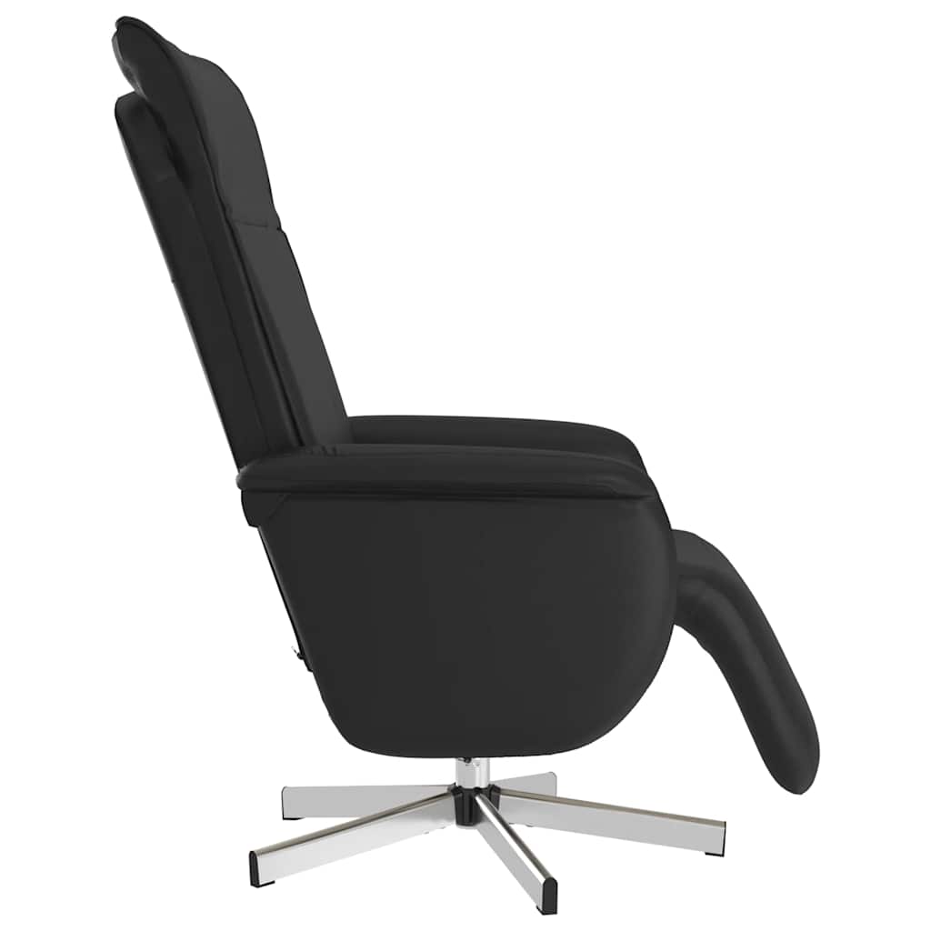 Profil du fauteuil relax noir sur pied étoile