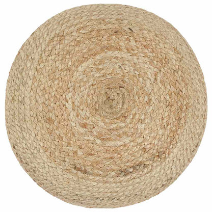Repose-pieds en cordes de jute tressées, tressage vu du dessus