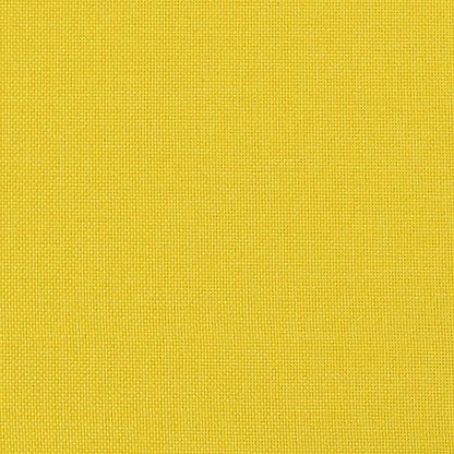 Repose-pieds jaune clair en tissu, texture du revêtement