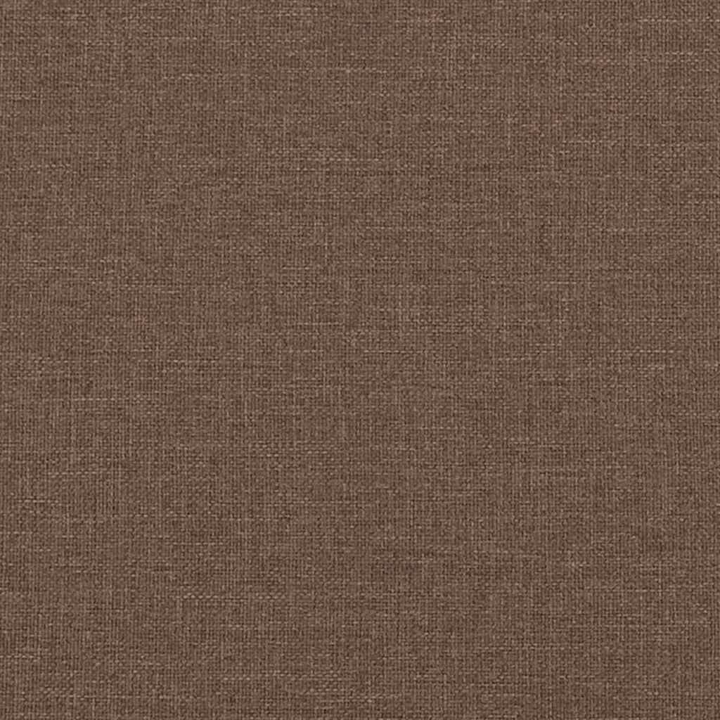 Repose-pieds marron en tissu, texture du revêtement