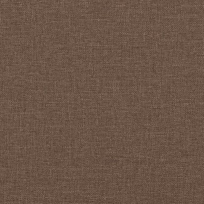 Repose-pieds marron en tissu, texture du revêtement