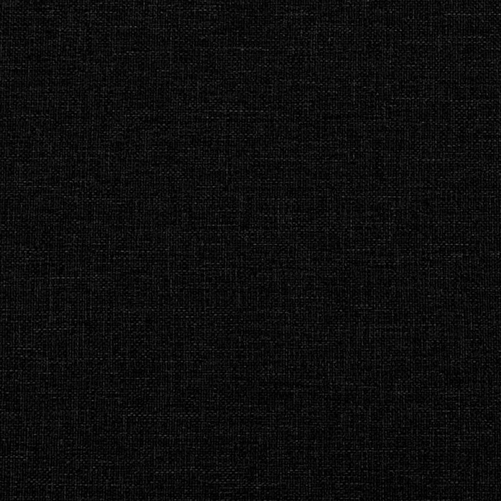 Repose-pieds noir en tissu, texture du revêtement