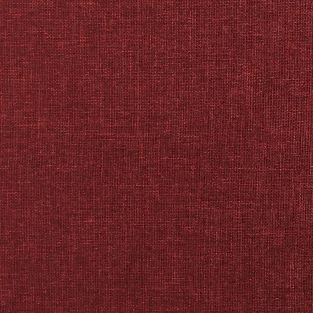 Repose-pieds rouge bordeaux, texture du tissu bordeaux