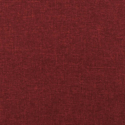 Repose-pieds rouge bordeaux, texture du tissu bordeaux