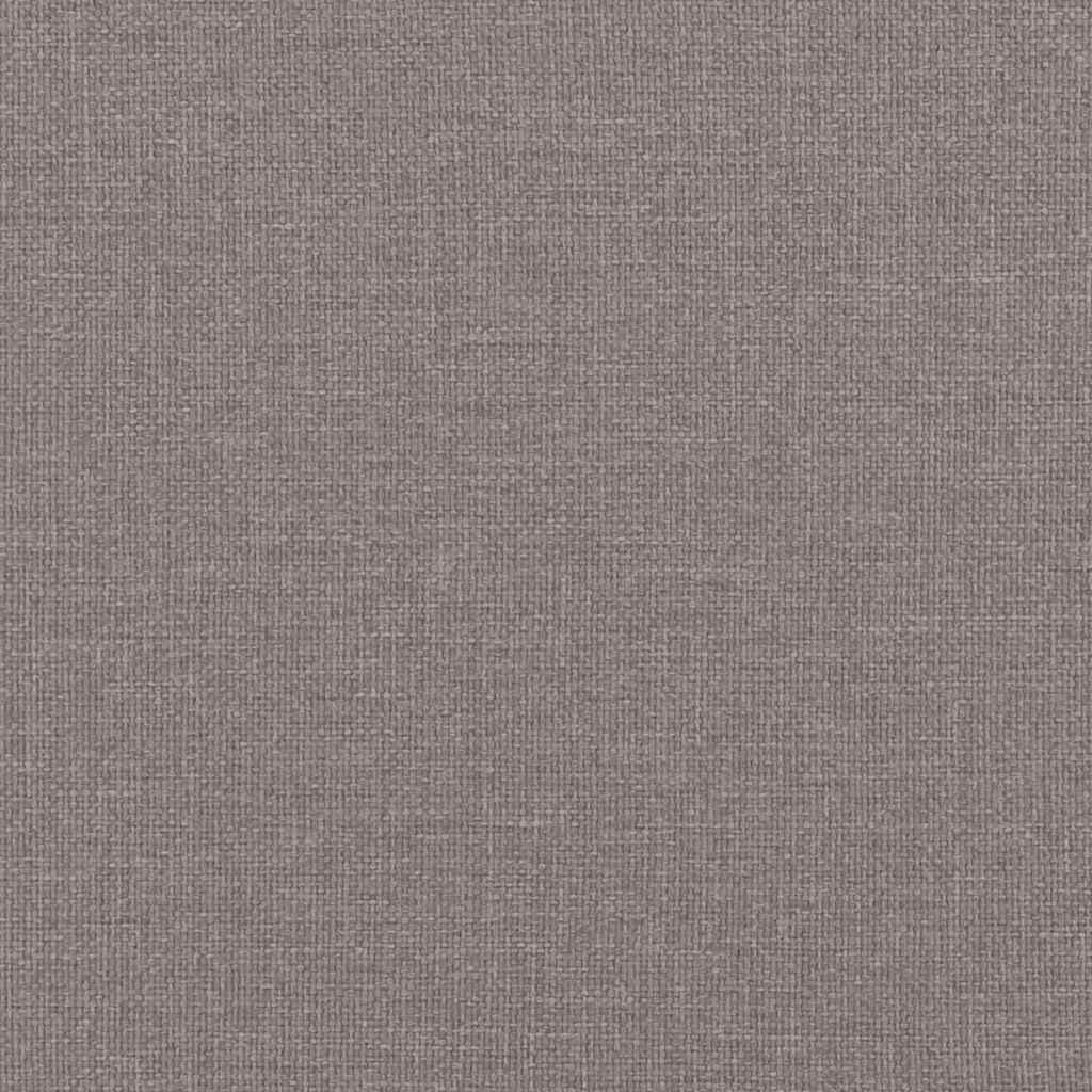 Repose-pieds taupe en tissu, texture du revêtement