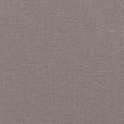 Repose-pieds taupe en tissu, texture du revêtement