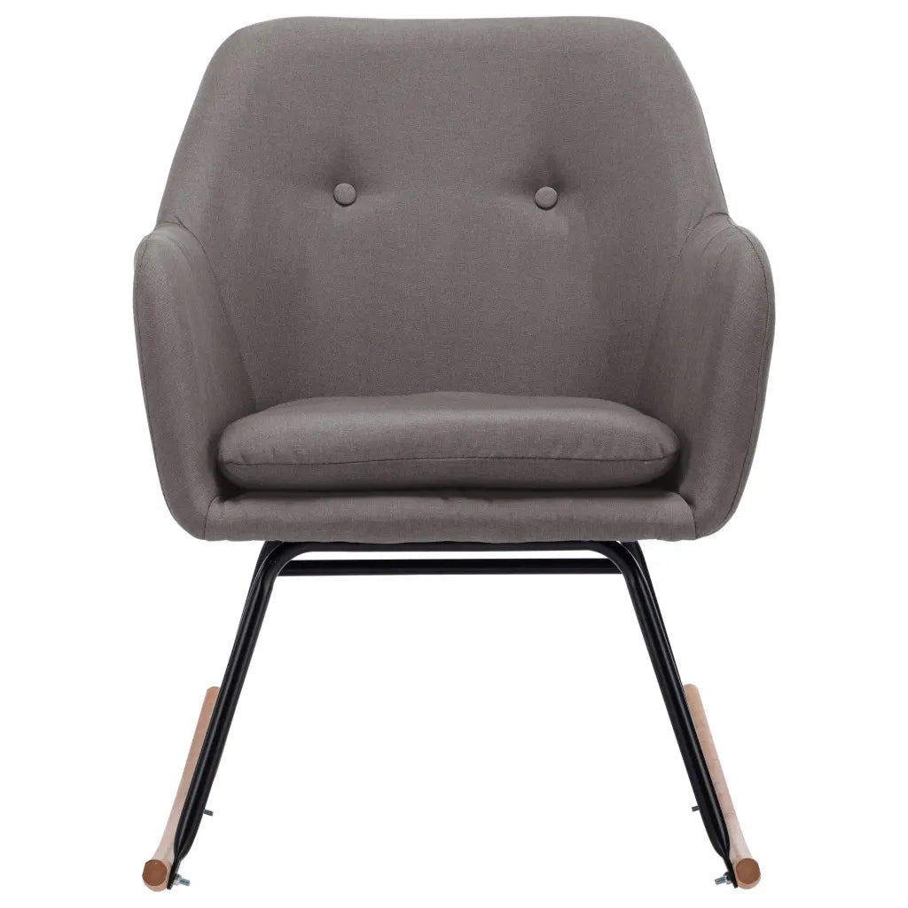 un rocking chair de couleur gris clair