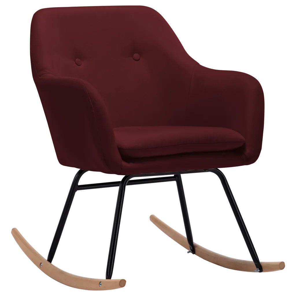 un Rocking Chair Rouge (lie de vin)