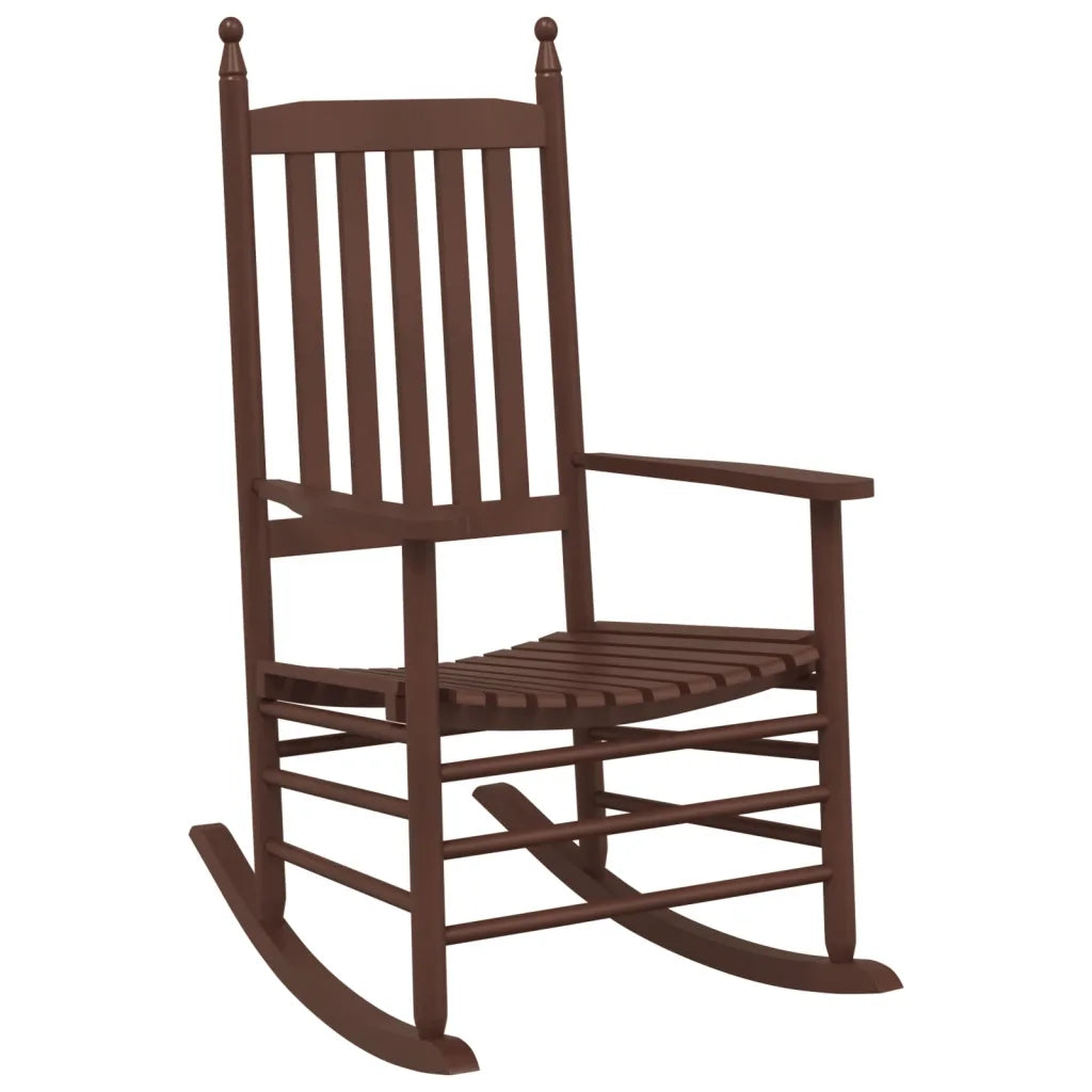 Un Rocking Chair de Jardin, en bois de peuplier.