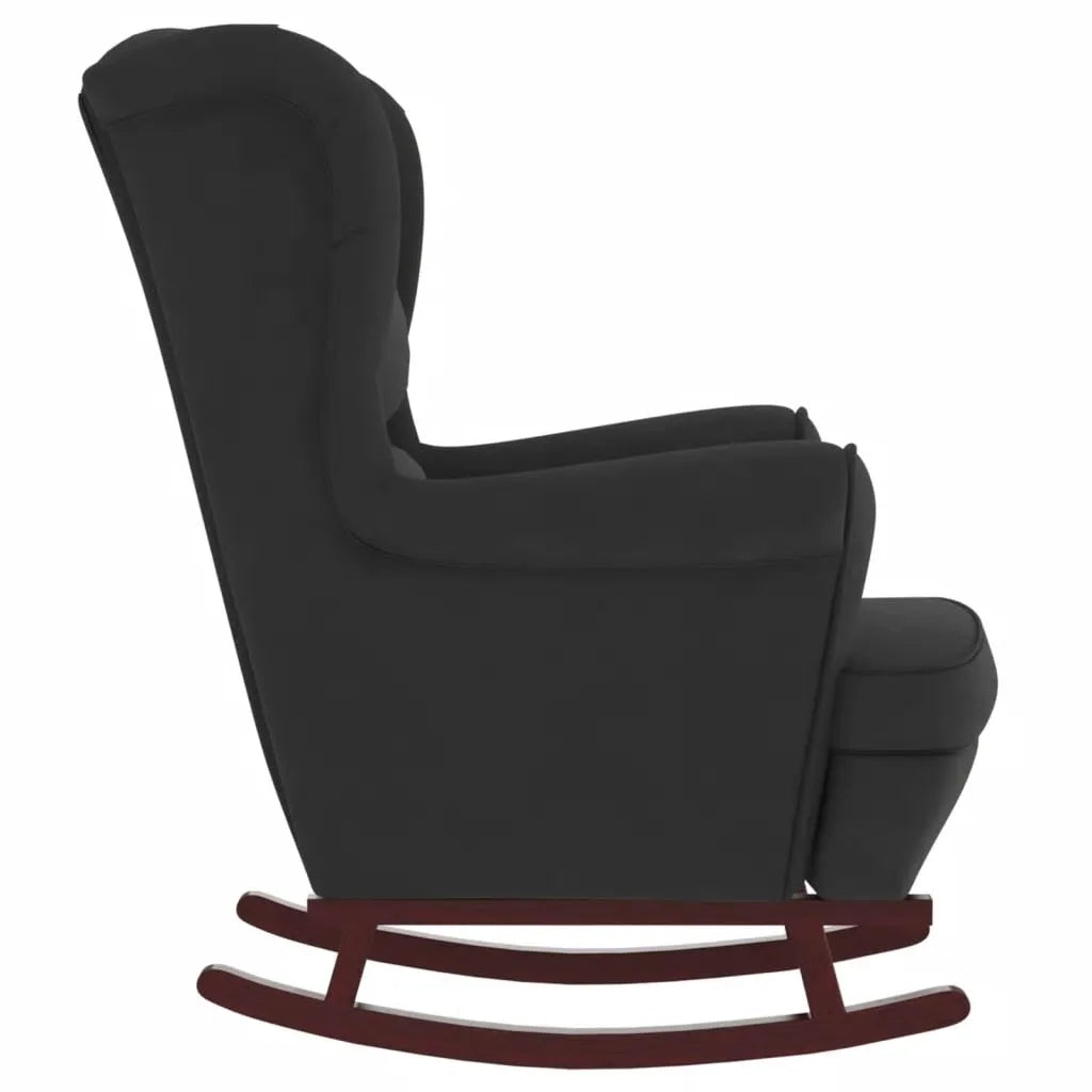 Un Rocking Chair Traditionnel incontournable, confortable et vendu avec un repose-pieds.