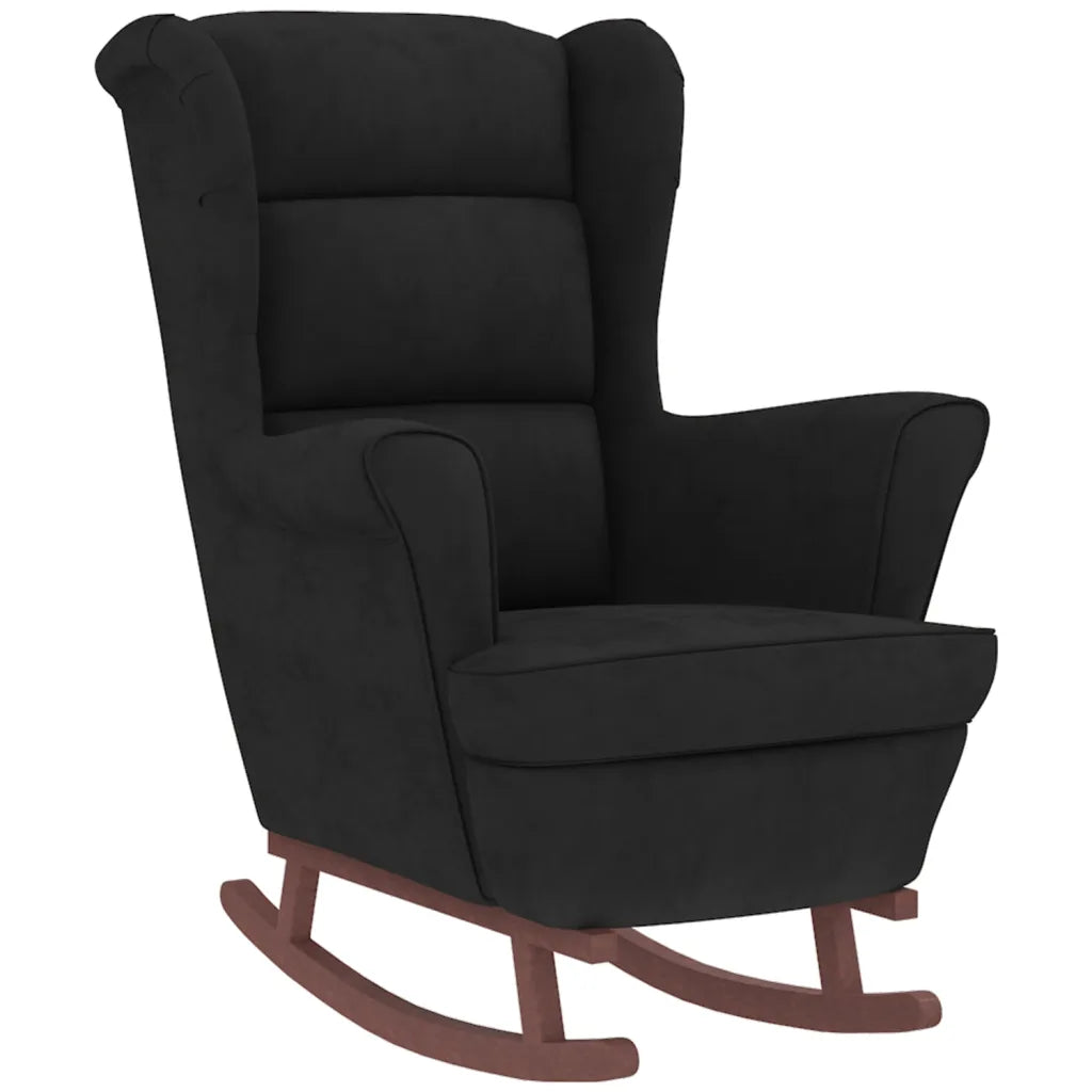 Un Rocking Chair Traditionnel incontournable, confortable et vendu avec un repose-pieds.