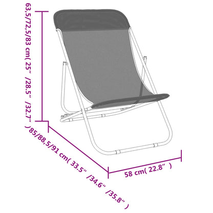 Schéma des dimensions et des positions du fauteuil de plage