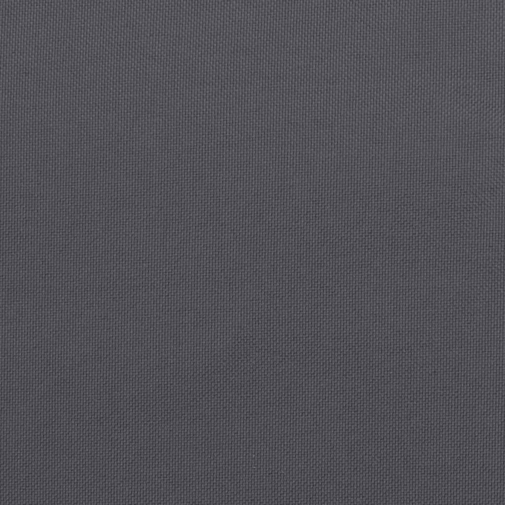 Gros plan du tissage Oxford anthracite du coussin de chaise.