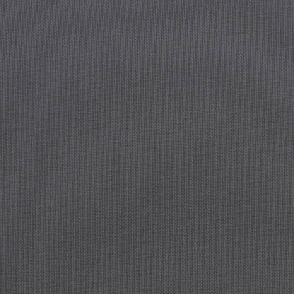 Gros plan du tissu Oxford anthracite du coussin rond.